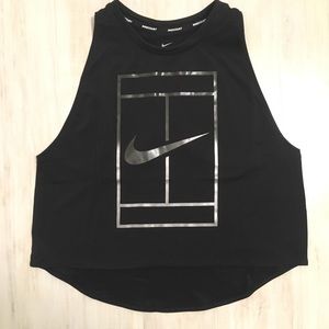 Nike Crop Top Black Workout  Dri Fit Medium